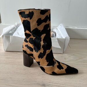 Schutz Calf Hair Leather booties - cowhide